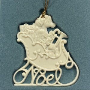 Lenox Ivory Sleigh Ornament